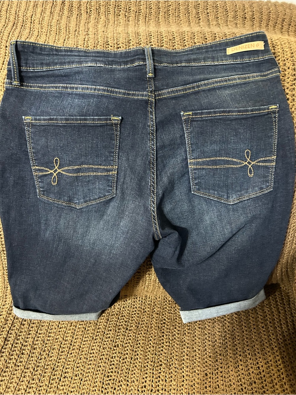 Denizen by Levi's Modern Skinny Shorts - Dark Blue Denim